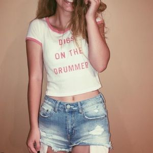 Dibs on the Drummer Crop Top